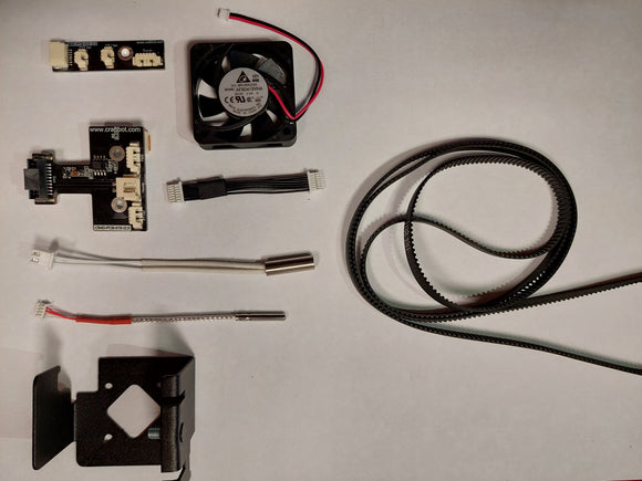 Flow Extruder fan upgrade kit (silent, cable con, termistor, cartridge heater)